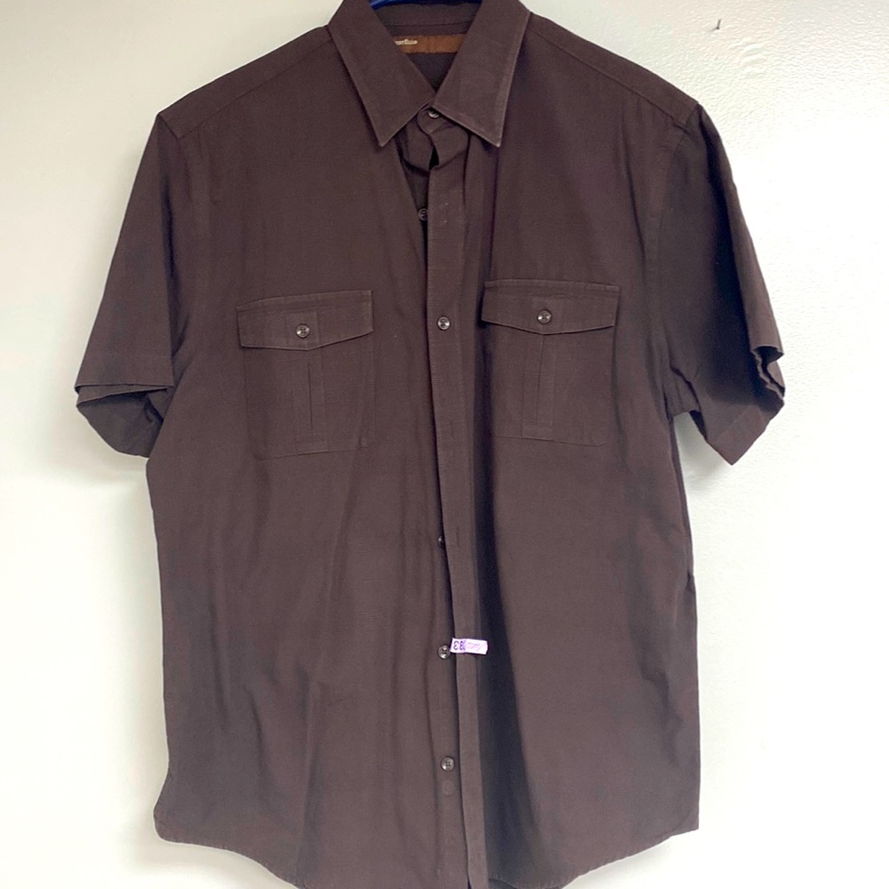 Perry Ellis Brown Shirt size Large